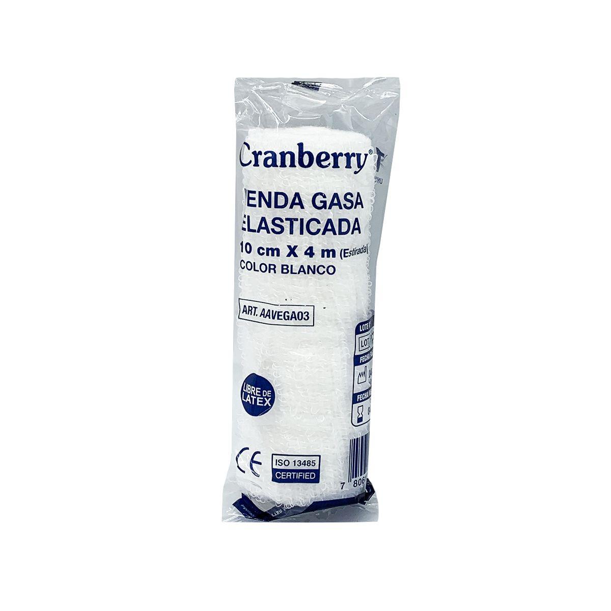 Venda Gasa Elasticada 10cm X 4m Blanco Cranberry 20 Unds-3