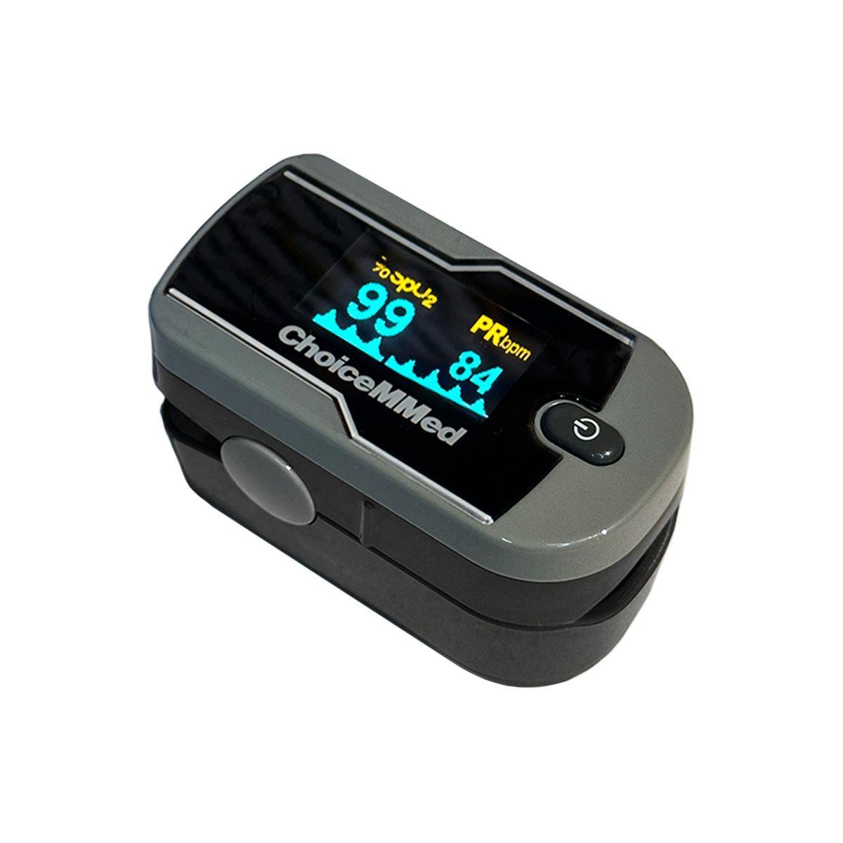 Oxímetro De Pulso Para Dedo Adulto Md300c21 Gris-0