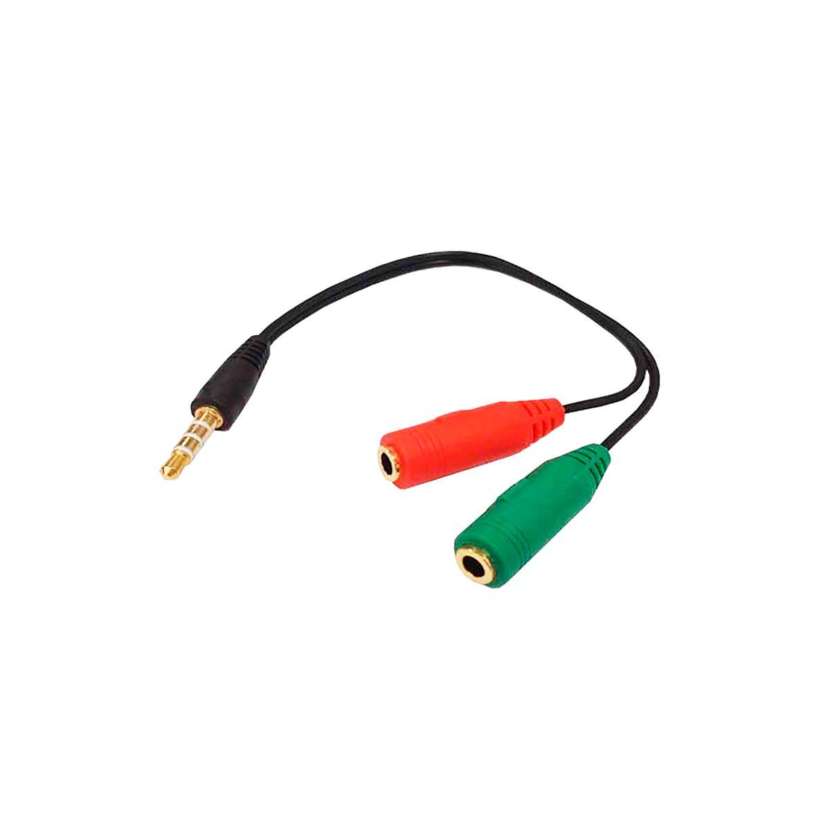 Cable Adaptador Cable Divisor Audio De 3,5 Mm De Auriculares-0