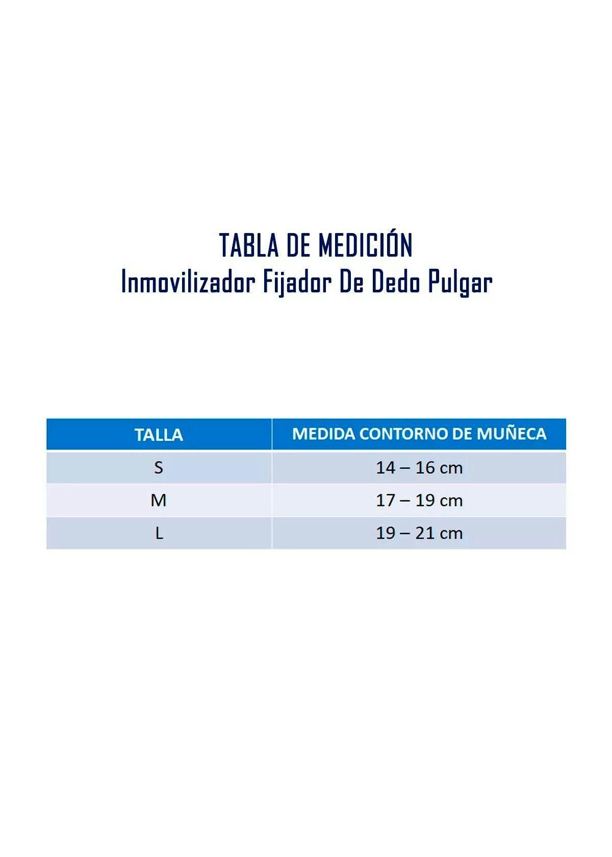 Inmovilizador Fijador De Dedo Pulgar Talla S Izquierda-3