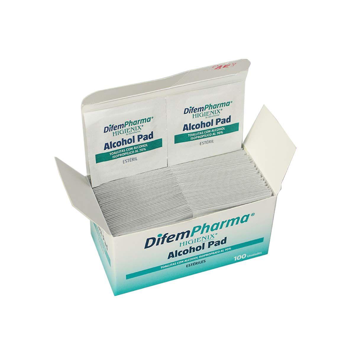 Alcohol Pad Toallitas Desinfectantes Higienix 100 Unds-2