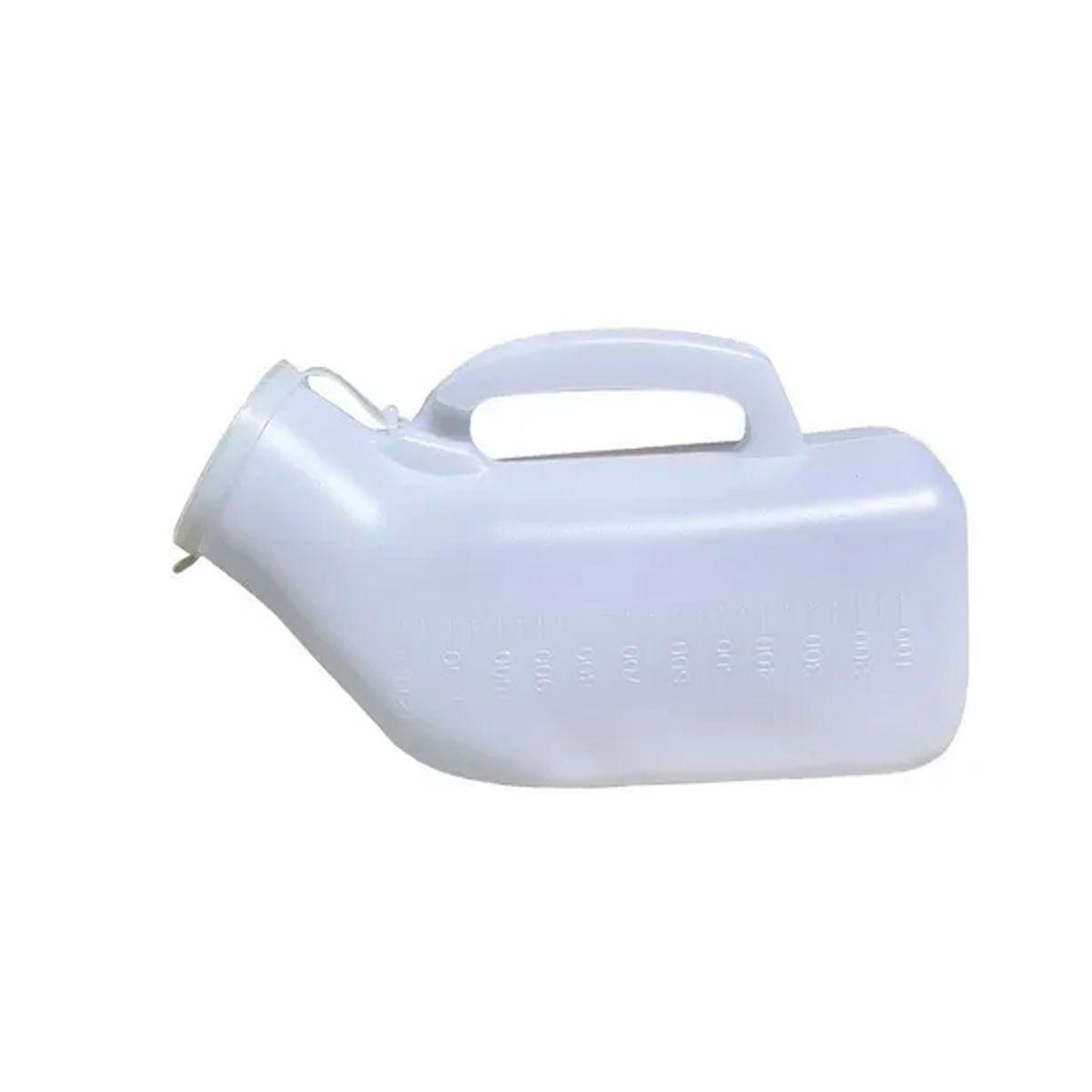 Pato Urinario Masculino Cuello Corto Con Tapa Portátil-0