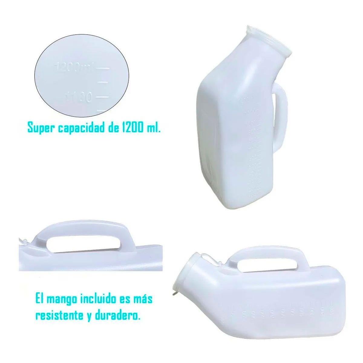 Pato Urinario Masculino Cuello Corto Con Tapa Portátil-4