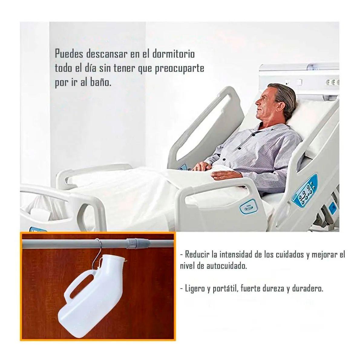 Pato Urinario Masculino Cuello Corto Con Tapa Portátil-5