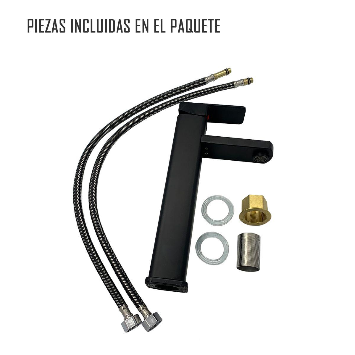 Llave Grifería Lavamanos Monomando Para Baño Diseño Cuadrado Tap17-1