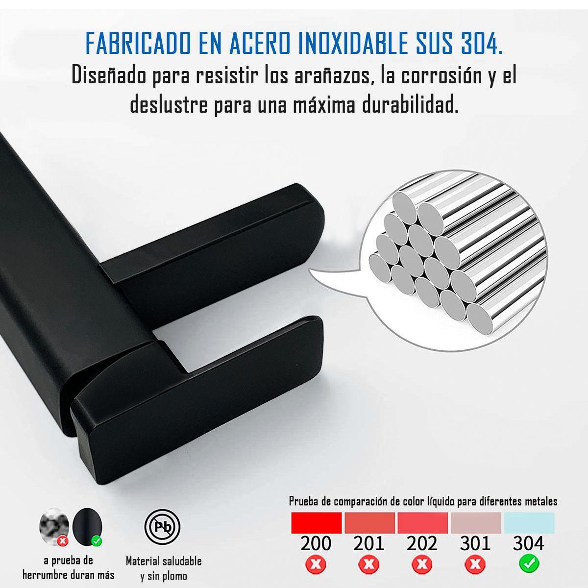 Llave Grifería Lavamanos Monomando Para Baño Diseño Cuadrado Tap17-2