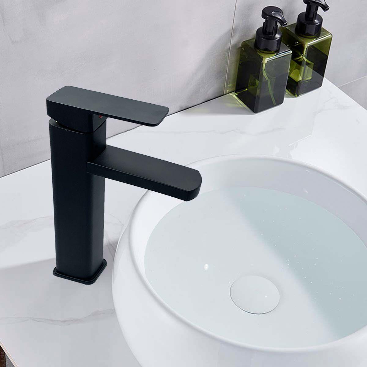 Llave Grifería Lavamanos Monomando Para Baño Diseño Cuadrado Tap17-4