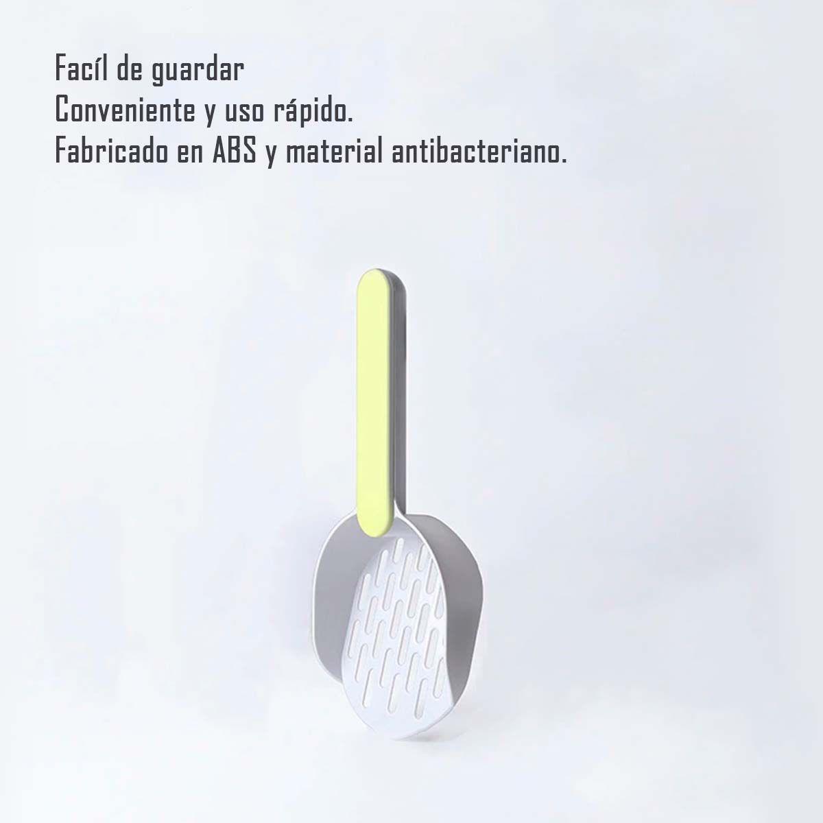 Pala Sanitaria Recogedor Feca Excremento Gatos Amarillo-4
