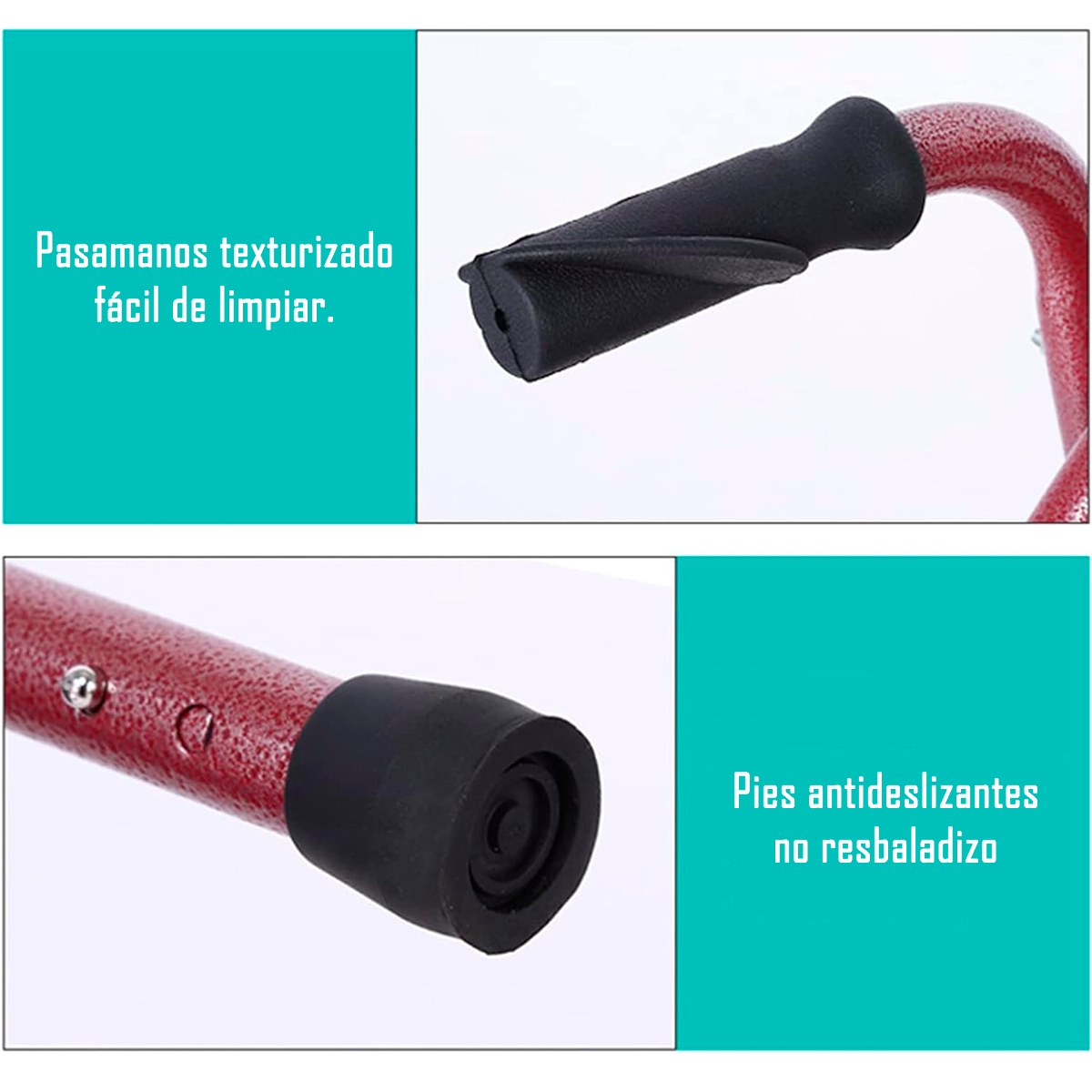 Andador Burrito Con Asiento Adulto Mayor Plegable + Bolso-5