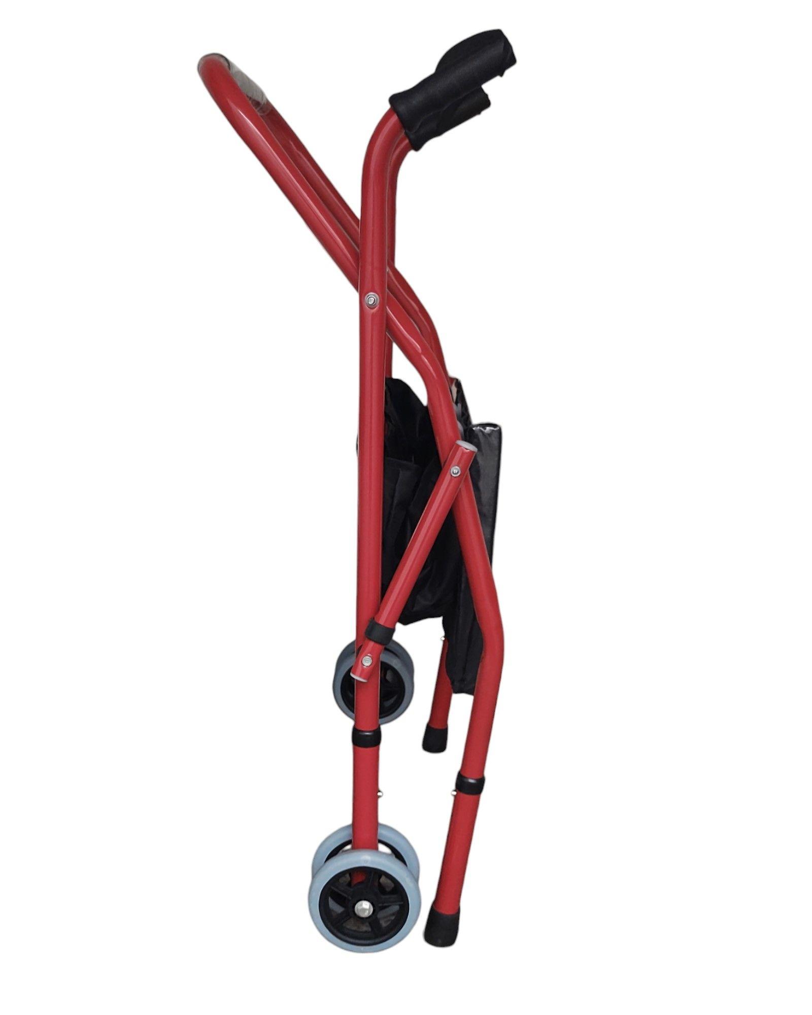 Andador Burrito Con Asiento Adulto Mayor Plegable + Bolso-7