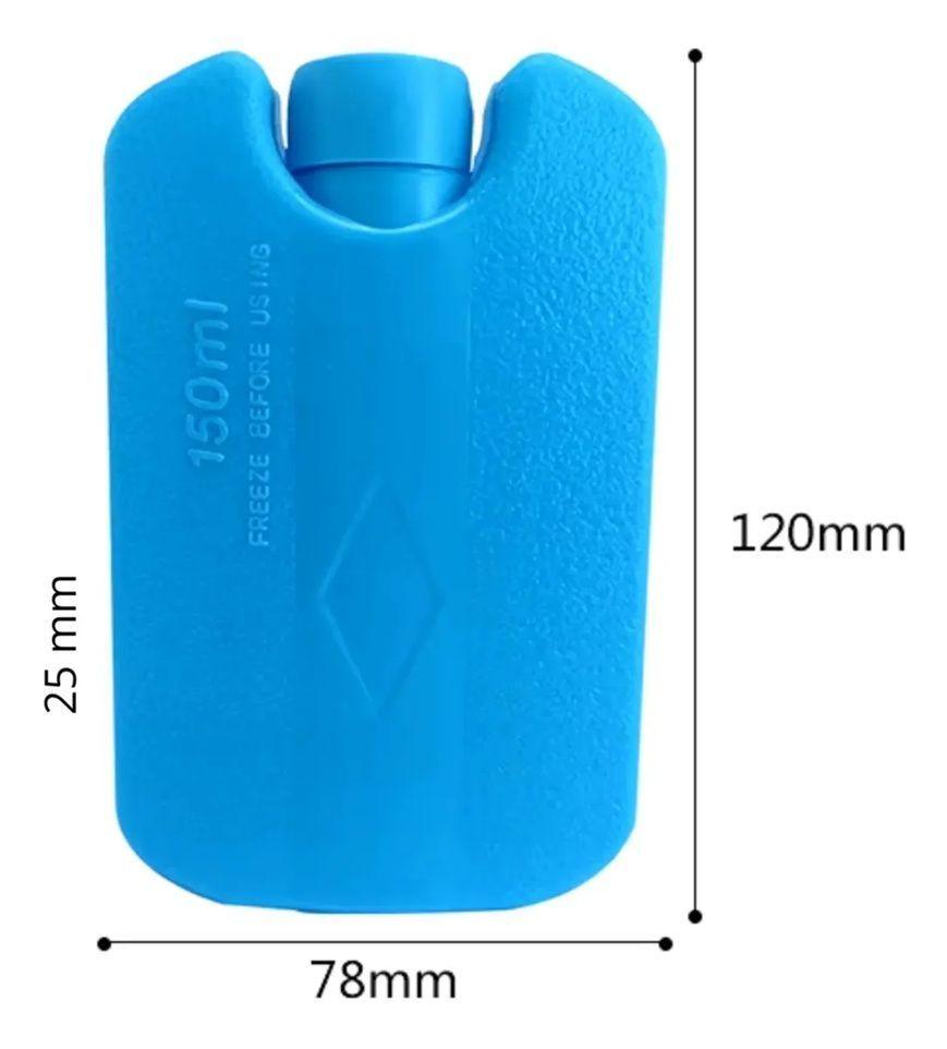 Bolso Estuche Para Viaje Porta Para Insulina Portátil Tela Azul-2