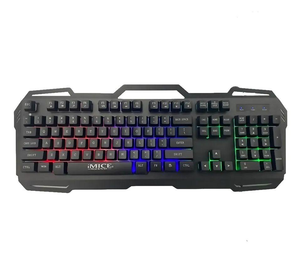 Kit Gamer Imice Teclado Ak-400 + Mouse X6 6400dpi+ Pad S Rgb-6
