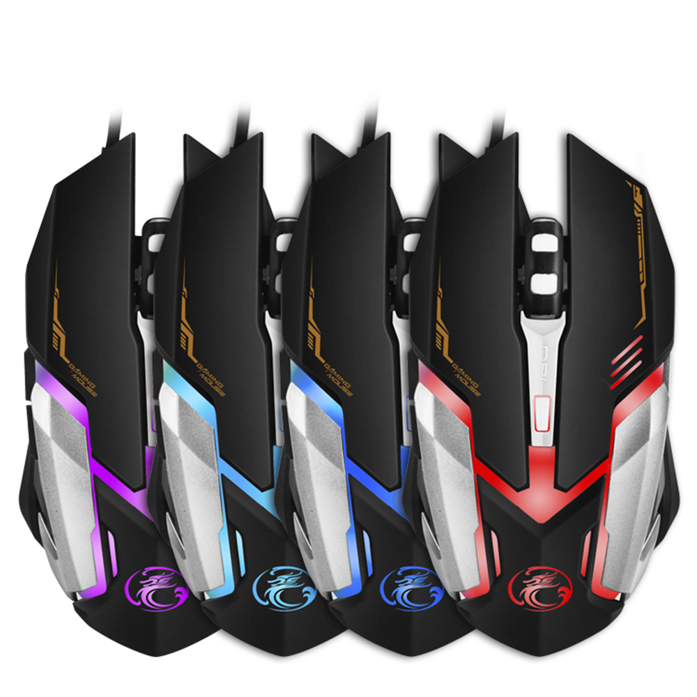 Mouse Gamer Premium Imice V6 2400 Dpi Retroiluminado Usb-8