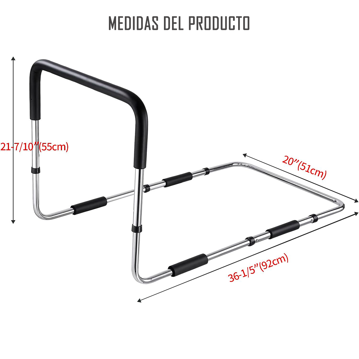 Barra Apoyo Seguridad Para Cama Adulto Mayor Tercera Edad-2