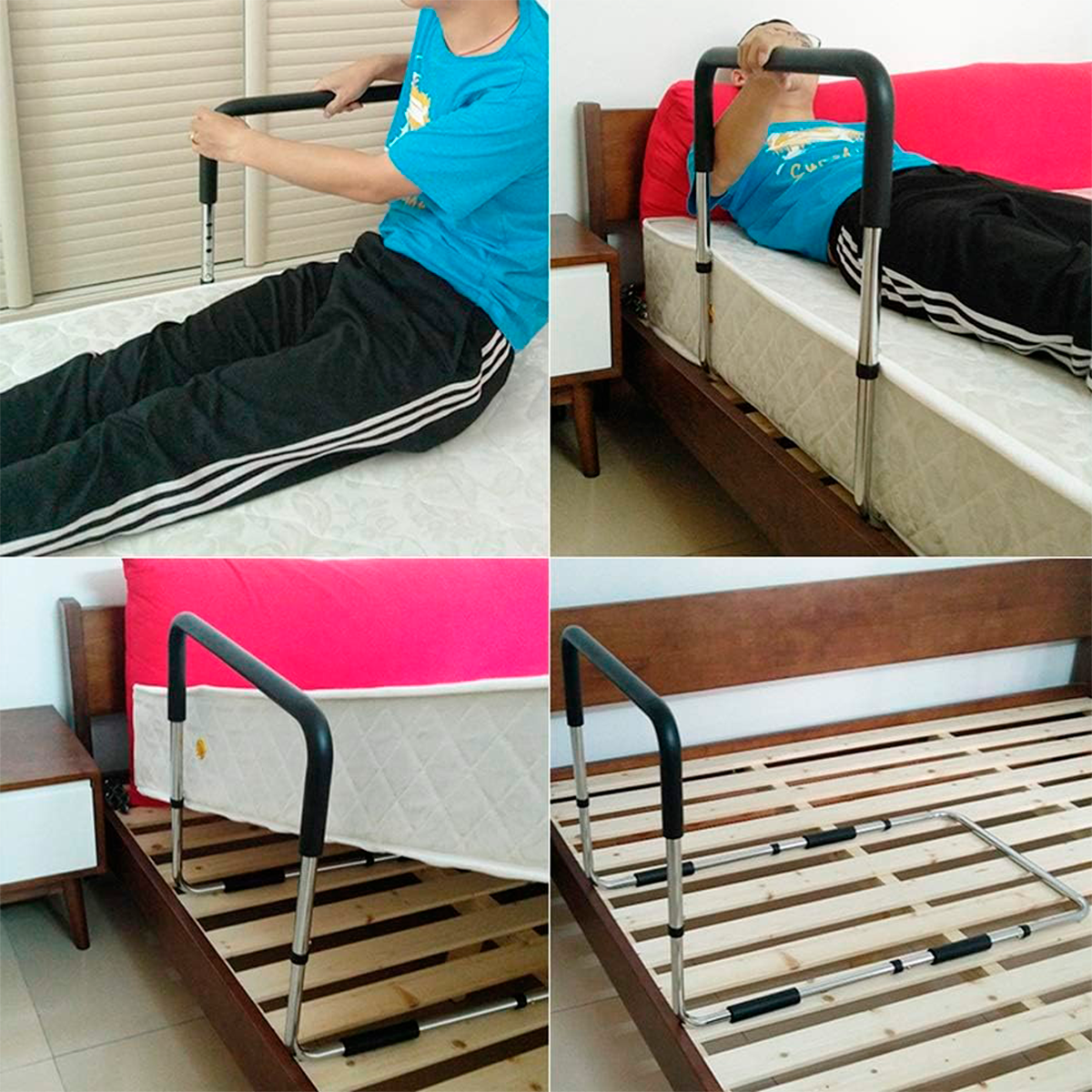 Barra Apoyo Seguridad Para Cama Adulto Mayor Tercera Edad-5