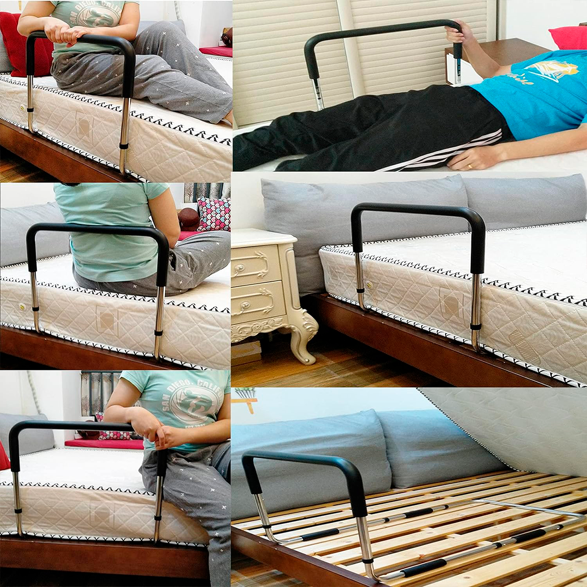 Barra Apoyo Seguridad Para Cama Adulto Mayor Tercera Edad-9