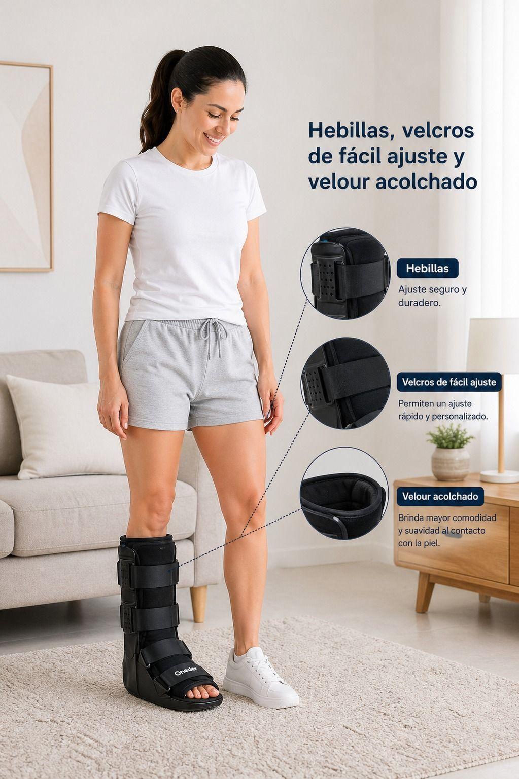 Bota Ortopédica Cam Walker Larga Premium Pie Adulto Oneder Talla S-4