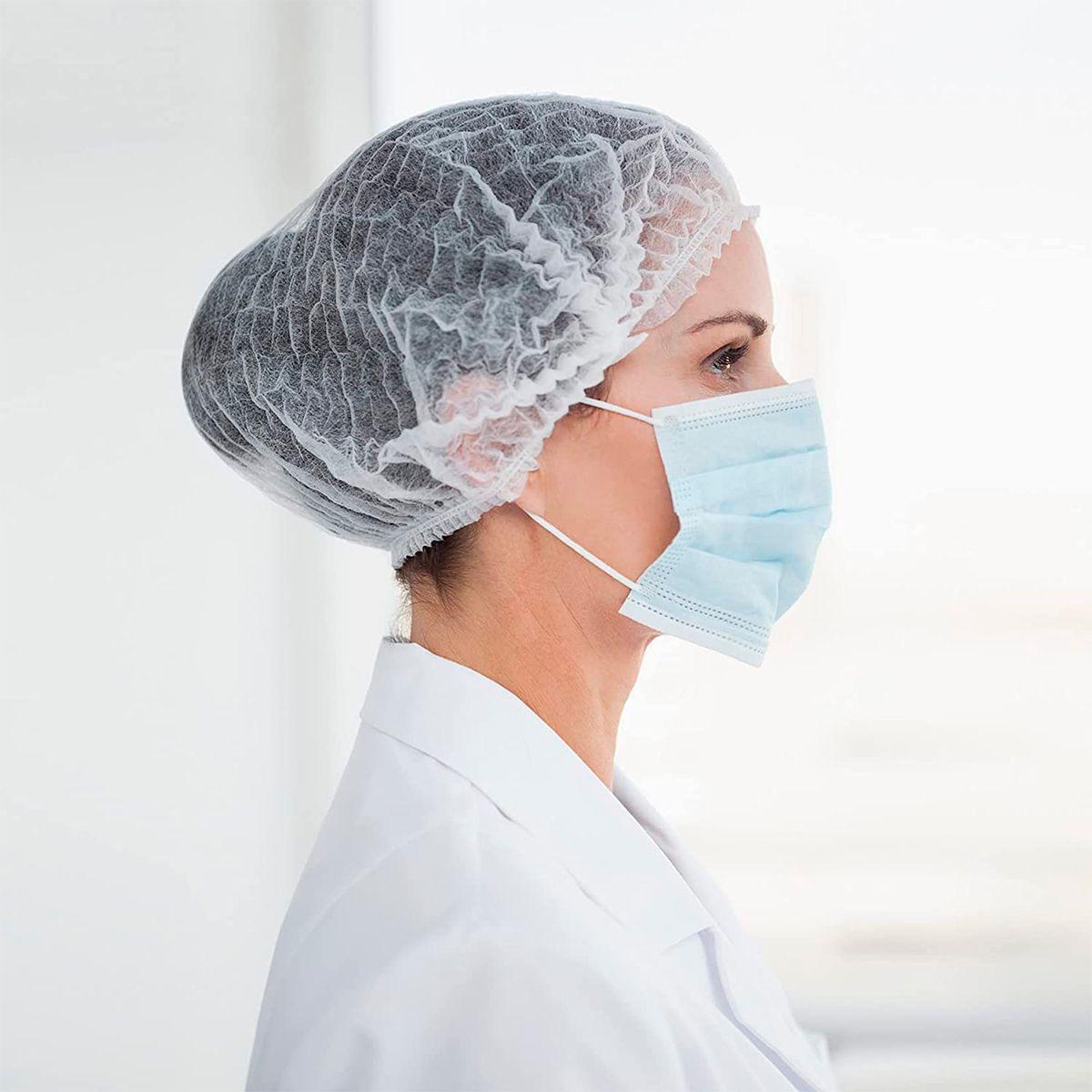 Gorro Clip Cofias Plisadas Desechables Doble Elástico X 100-2