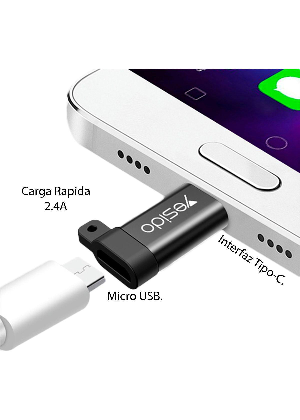 Adaptador OTG YESIDO Micro-USB a Tipo C / GS04-3