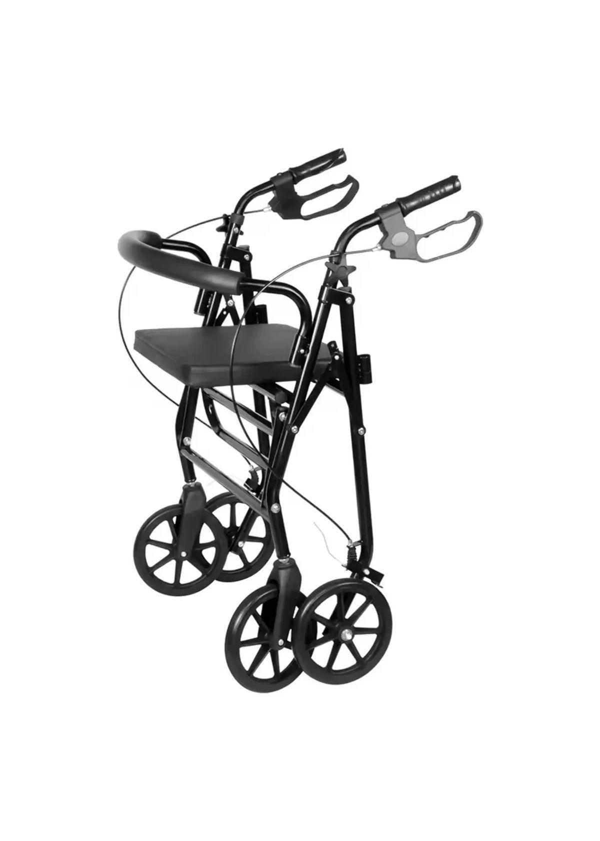 Andador Burrito Ortopedico Con Asiento 4 Ruedas Plegable-2