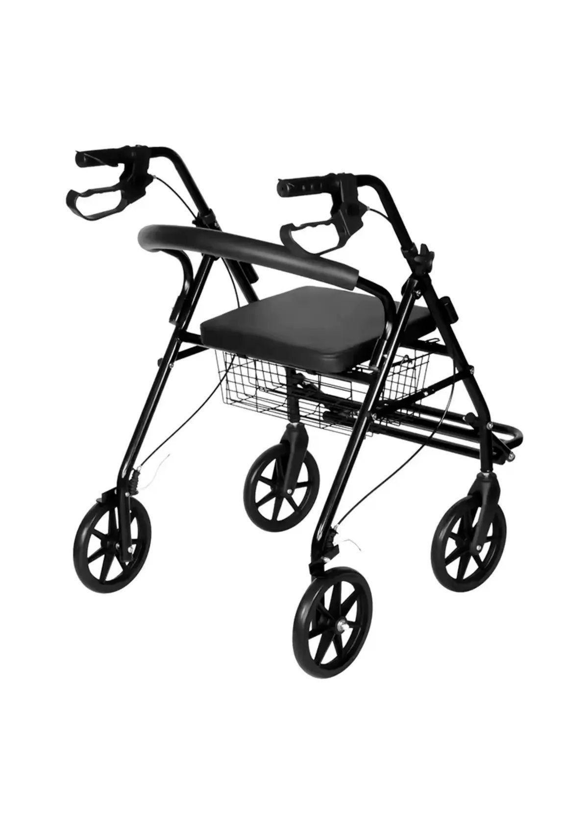 Andador Burrito Ortopedico Con Asiento 4 Ruedas Plegable-5