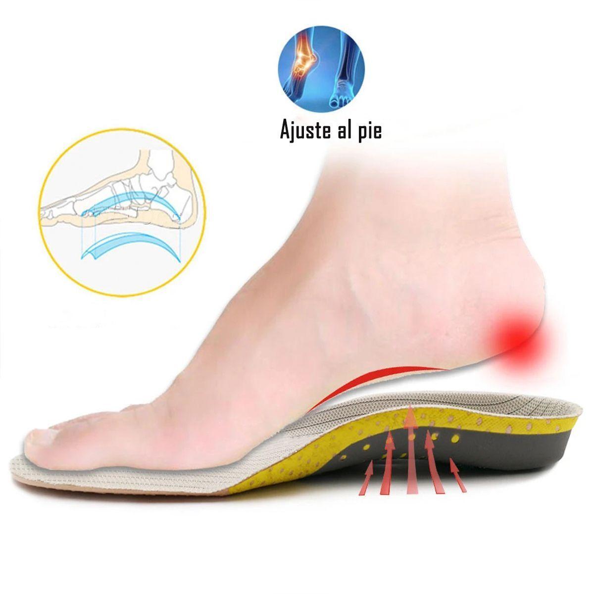 Plantillas Ortopédicas Premium Fascitis Plantar Talla 41-46-6