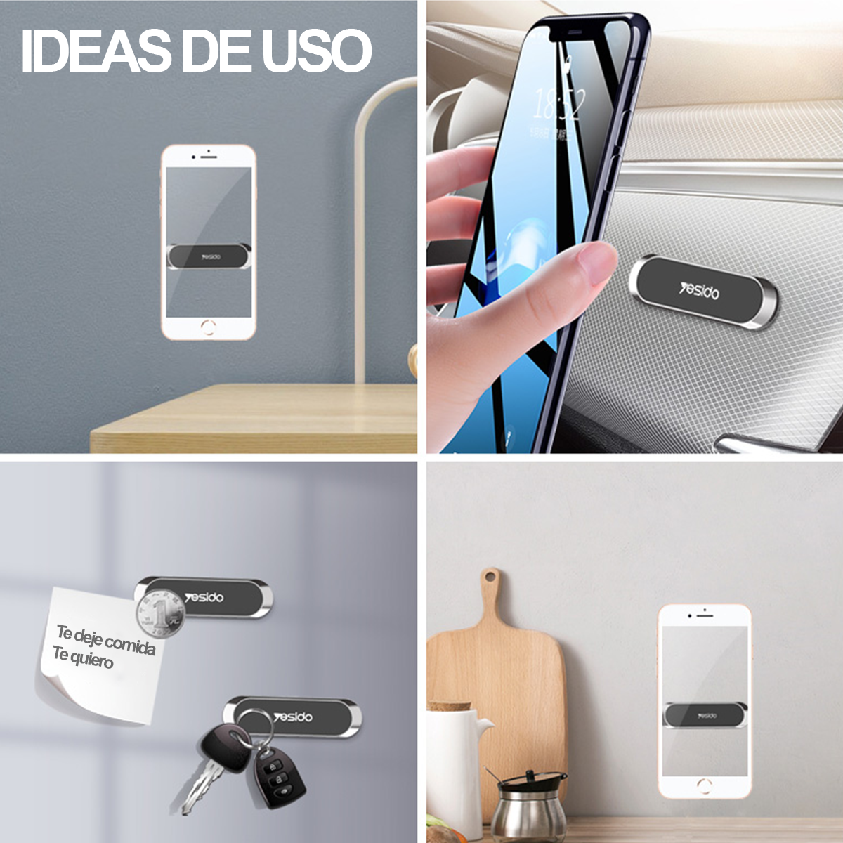 Soporte Magnetico Para Celular Marca Yesido C55 Premium-4