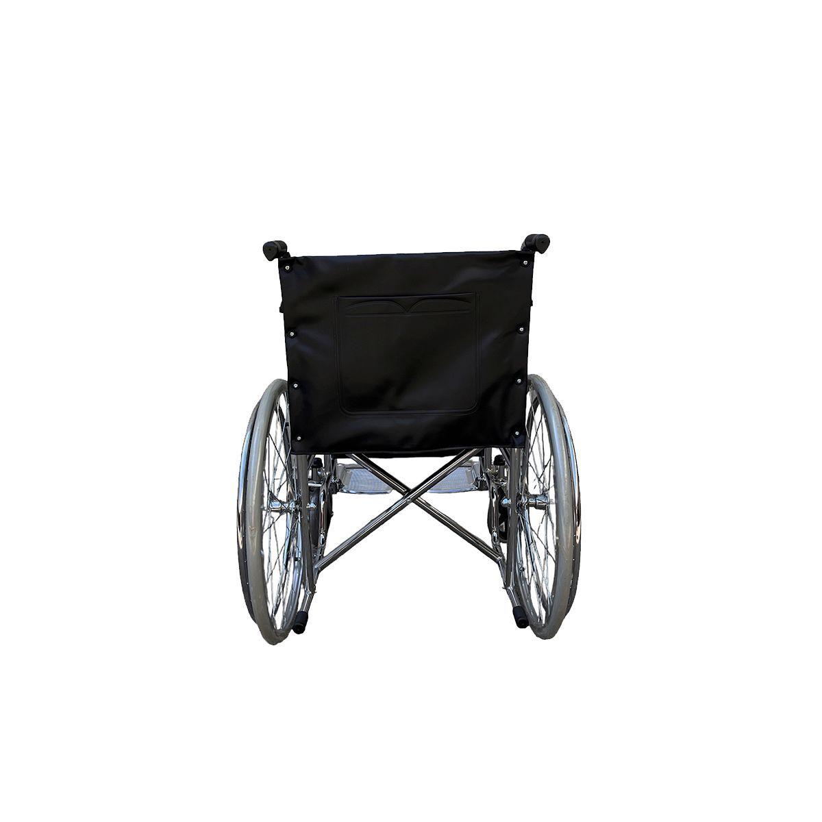 Silla De Ruedas, Ruedas Macizas, Plegable Cromada Oneder-3