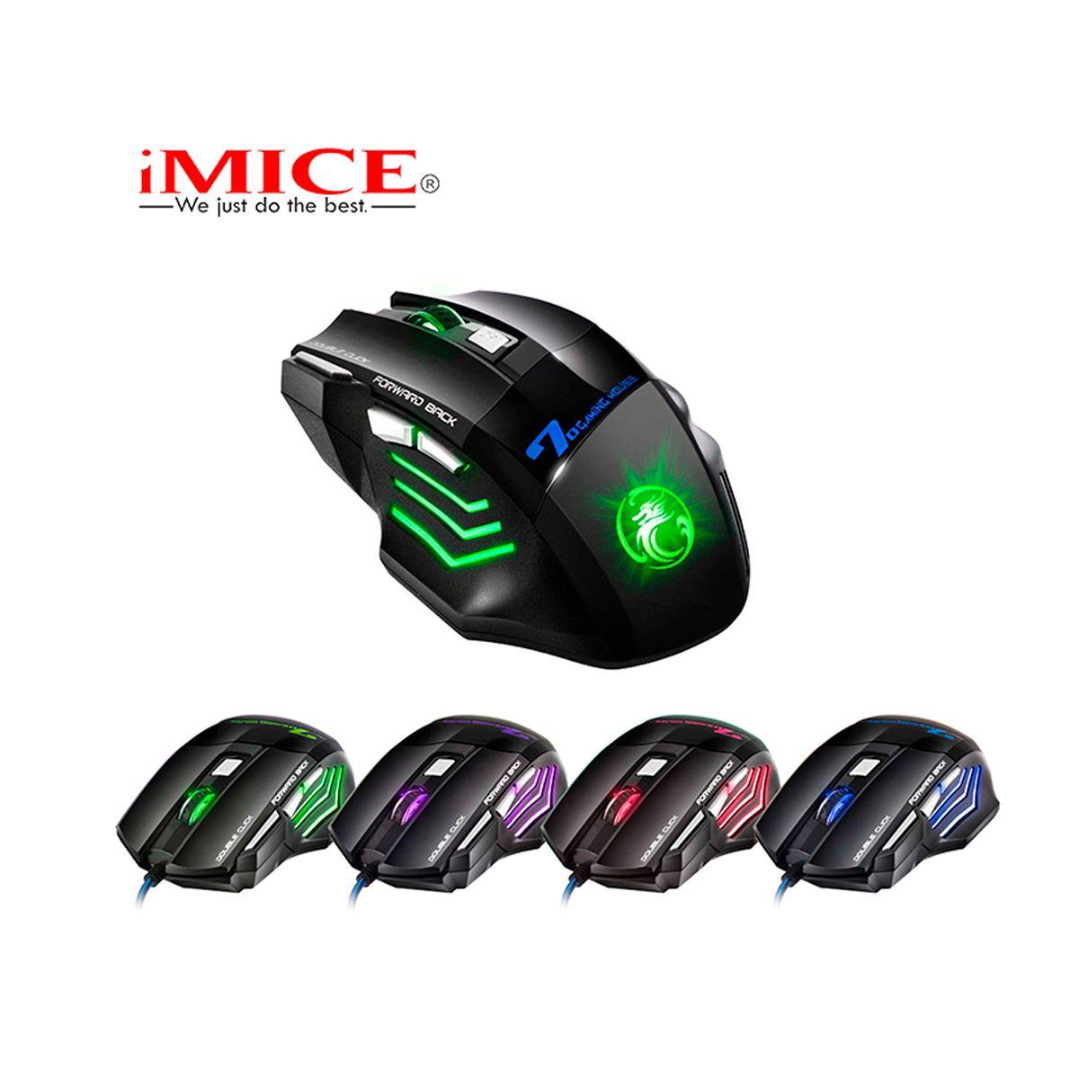 Mouse Gamer Premium Imice X7 2400 Dpi Usb Retroiluminado-4