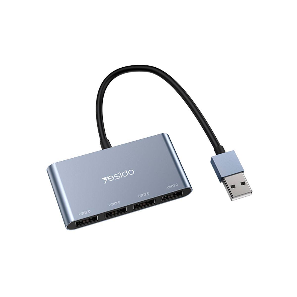 Adaptador Hub Yesido Hb12 4 En 1 De Usb A Usb-0