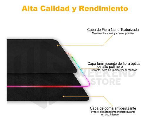 Mousepad Gamer Led Rgb Usb 80x30cm-2