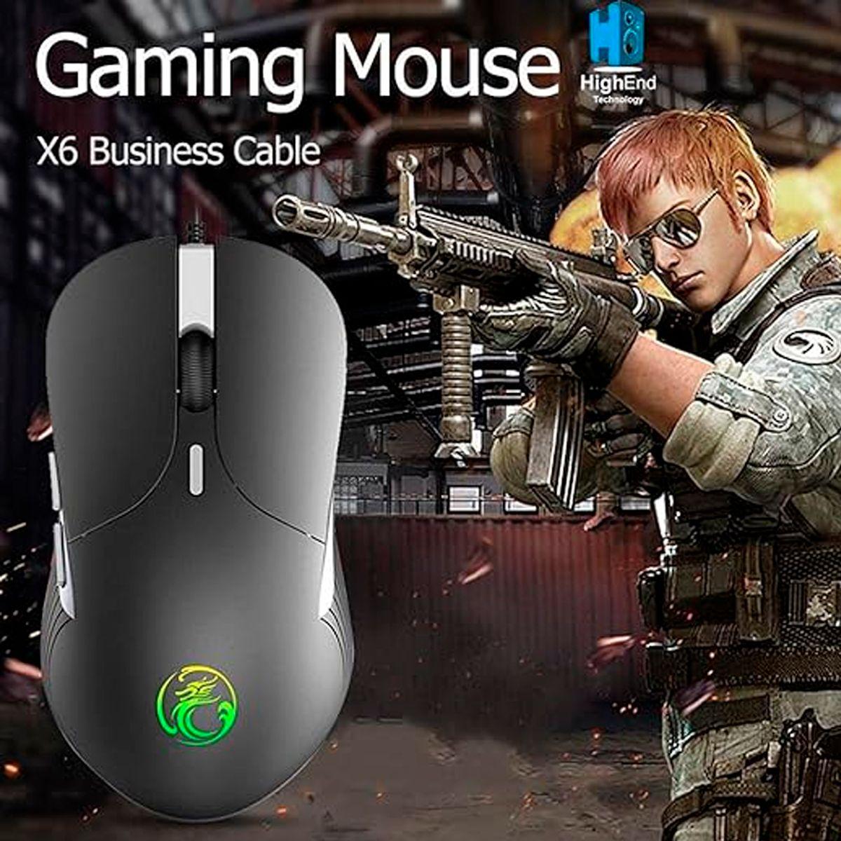 Mouse Gamer Premium Imice X6 6400 Dpi Retroiluminado-3