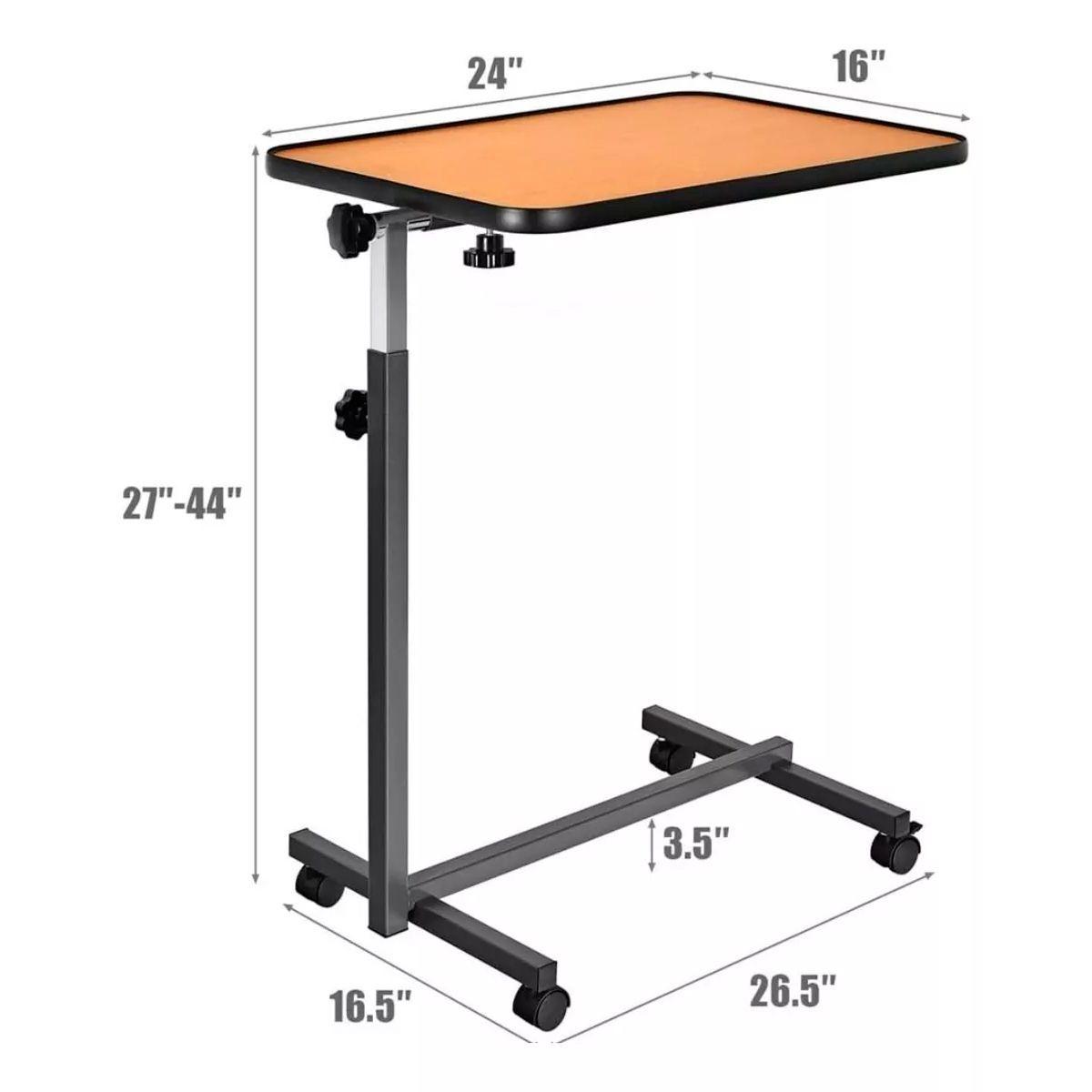 Mesa Reclinable Lateral Hospitalario Cama Altura Ajustable 1101A-2