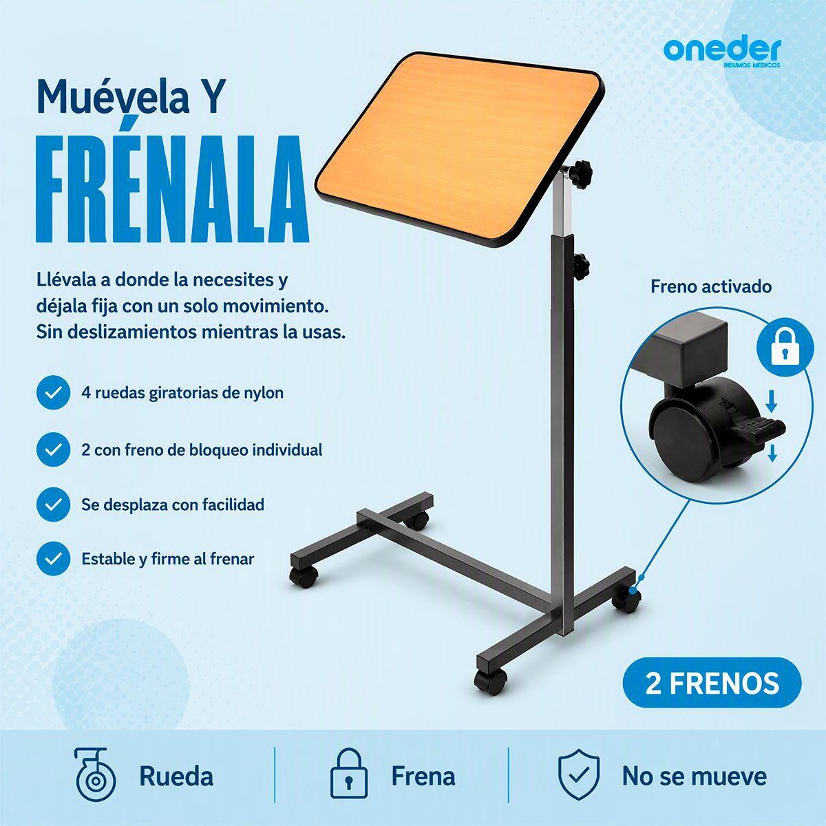 Mesa Reclinable Lateral Hospitalario Cama Altura Ajustable 1101A-2