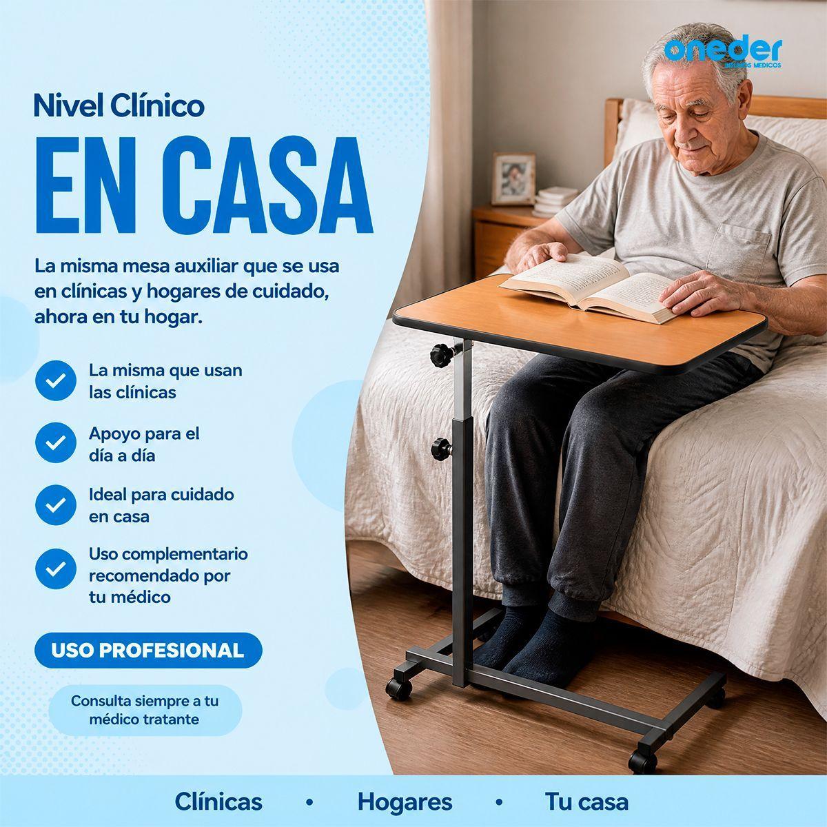 Mesa Reclinable Lateral Hospitalario Cama Altura Ajustable 1101A-3