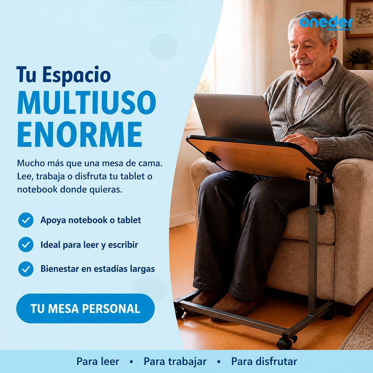 Mesa Reclinable Lateral Hospitalario Cama Altura Ajustable 1101A-6
