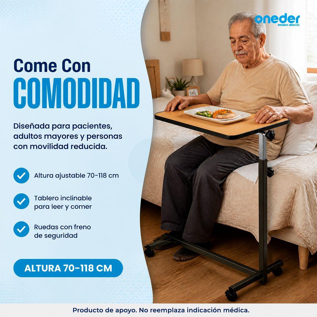 Mesa Reclinable Lateral Hospitalario Cama Altura Ajustable 1101A-8