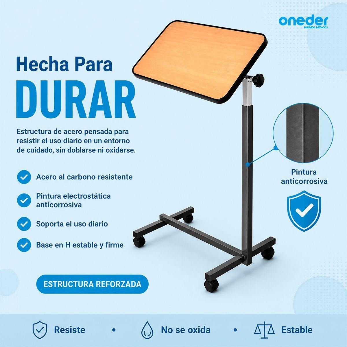 Mesa Reclinable Lateral Hospitalario Cama Altura Ajustable 1101A-9