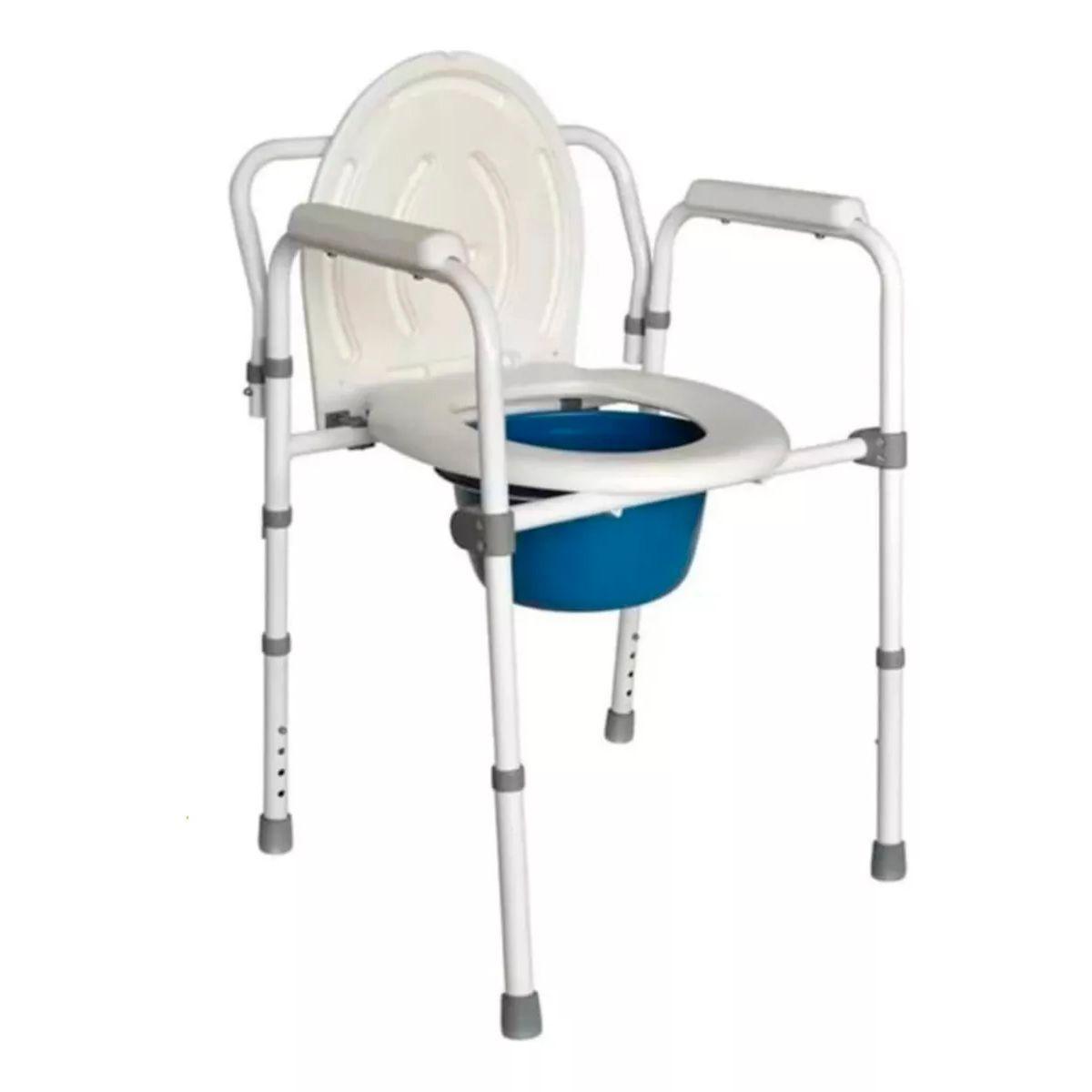 Baño Wc Plegable Inodoro Portatil Altura Regulable Con Balde 6001A-0