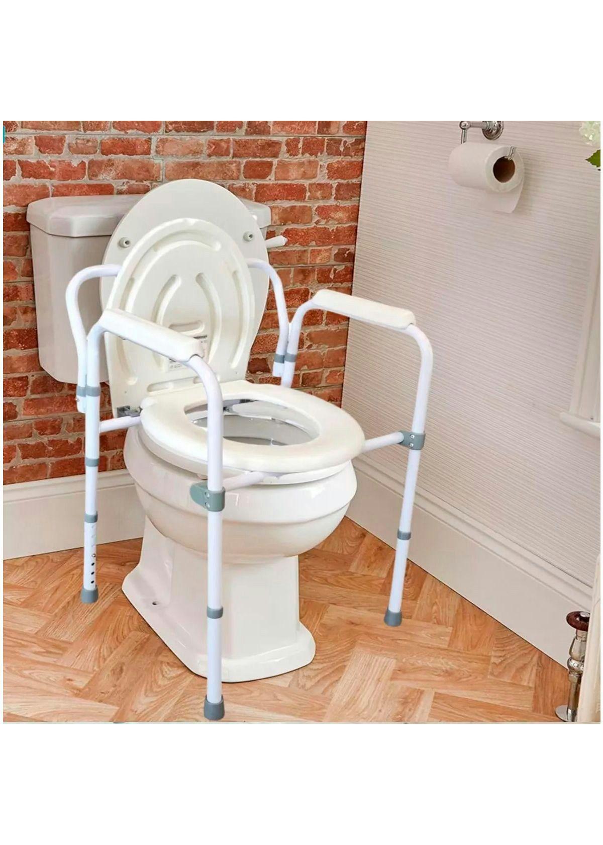 Baño Wc Plegable Inodoro Portatil Altura Regulable Con Balde 6001A-3