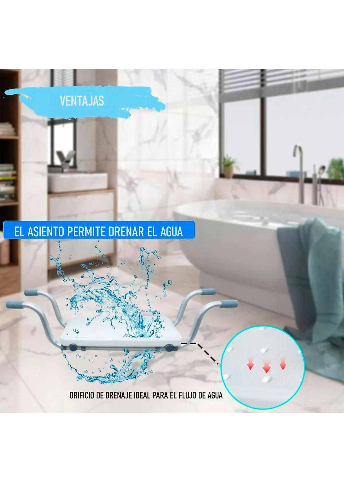 Silla De Baño Asiento De Tina Ducha Sin Respaldo Oneder-6