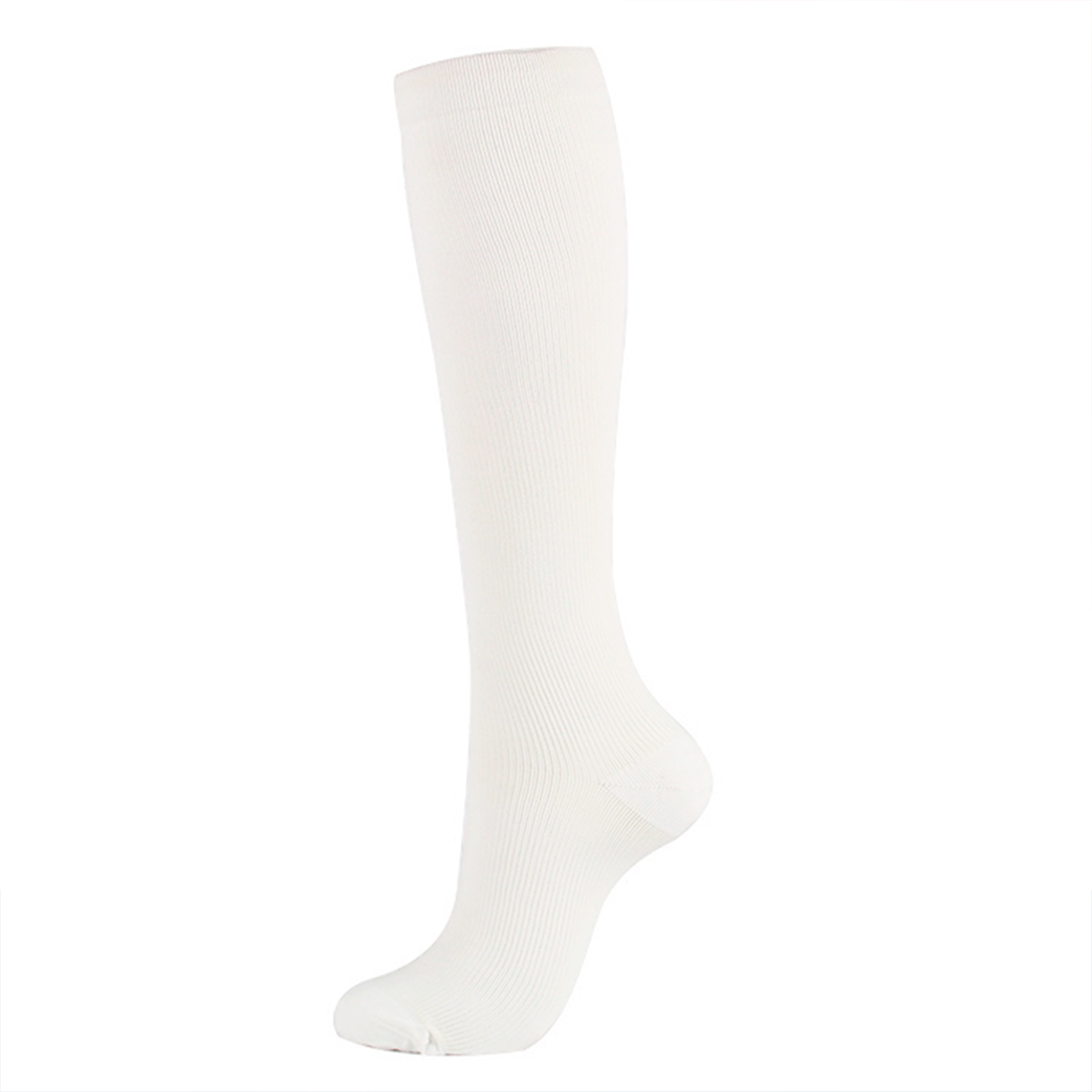 Calcetines Media Compresión Anti-varices Pack 3 Blancas L/XL-0