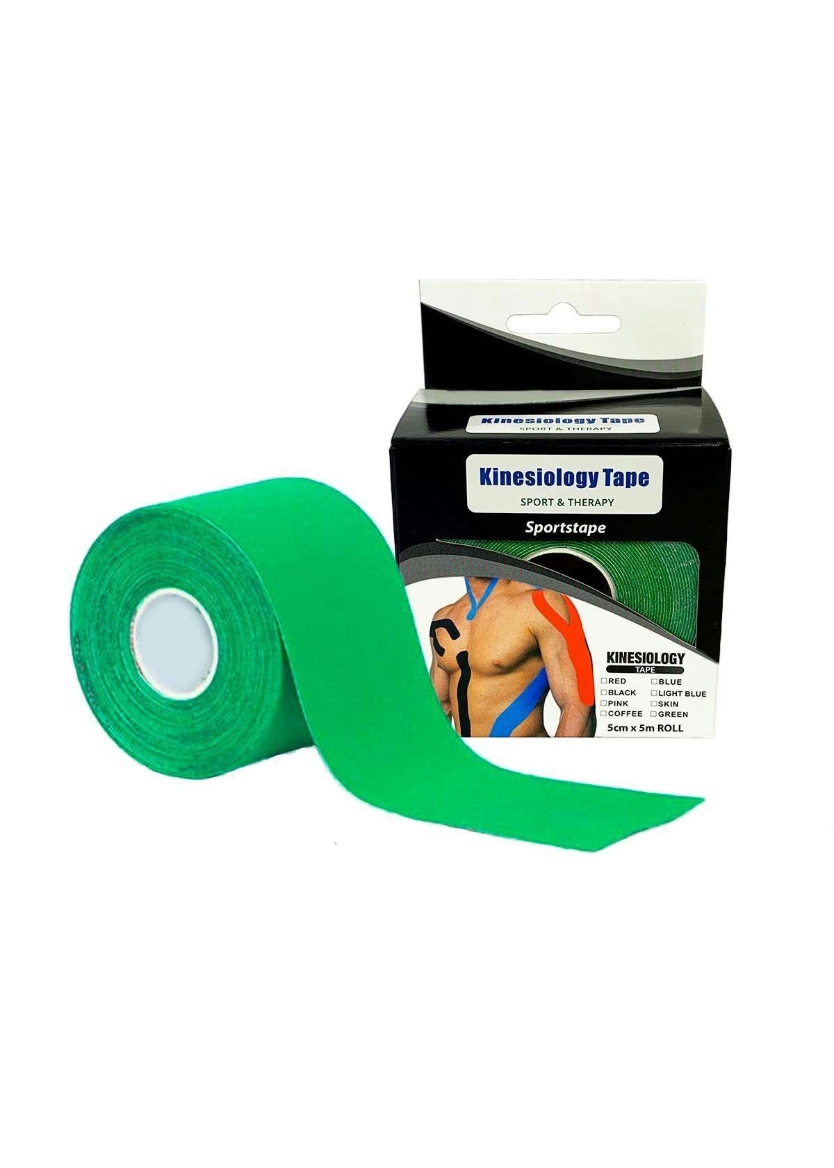 Venda Kinesiológica De 5 Cm X 5 Mts Cinta Tape Neuromuscular Verde-1