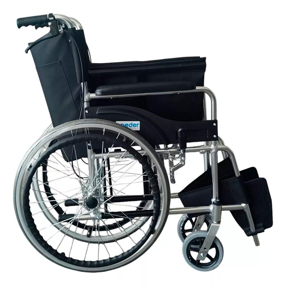 Silla De Ruedas Aluminio Liviana Plegable Doble Freno Oneder-2