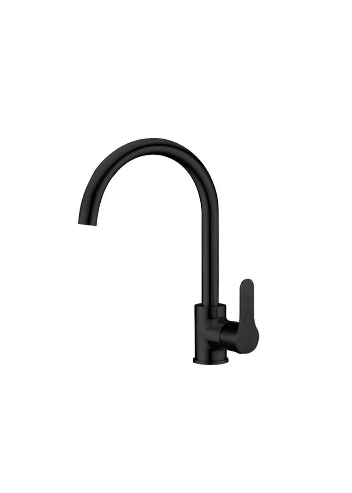 Llave Grifería Lavaplatos Cuello Tipo Cisne Negro Tap22-0