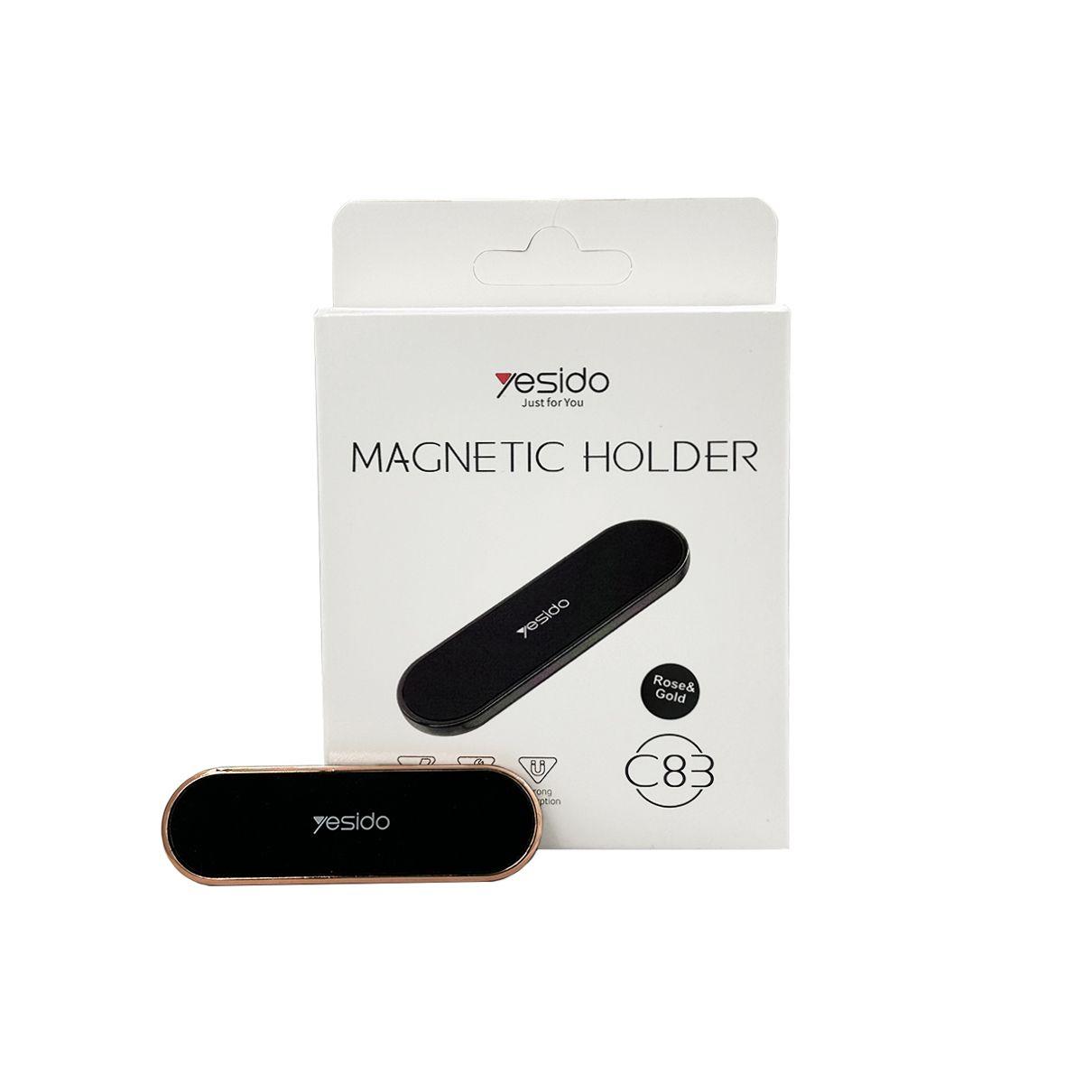 Soporte Holder Magnético Para Celular  Yesido C83 Rose Gold-5