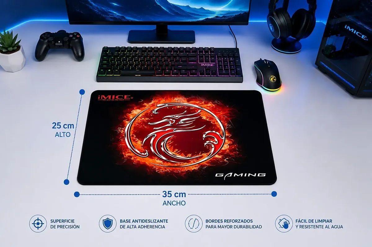 Kit Gamer Imice 4 En 1 Gk-470 Teclado Mouse Audífonos Y Pad-1