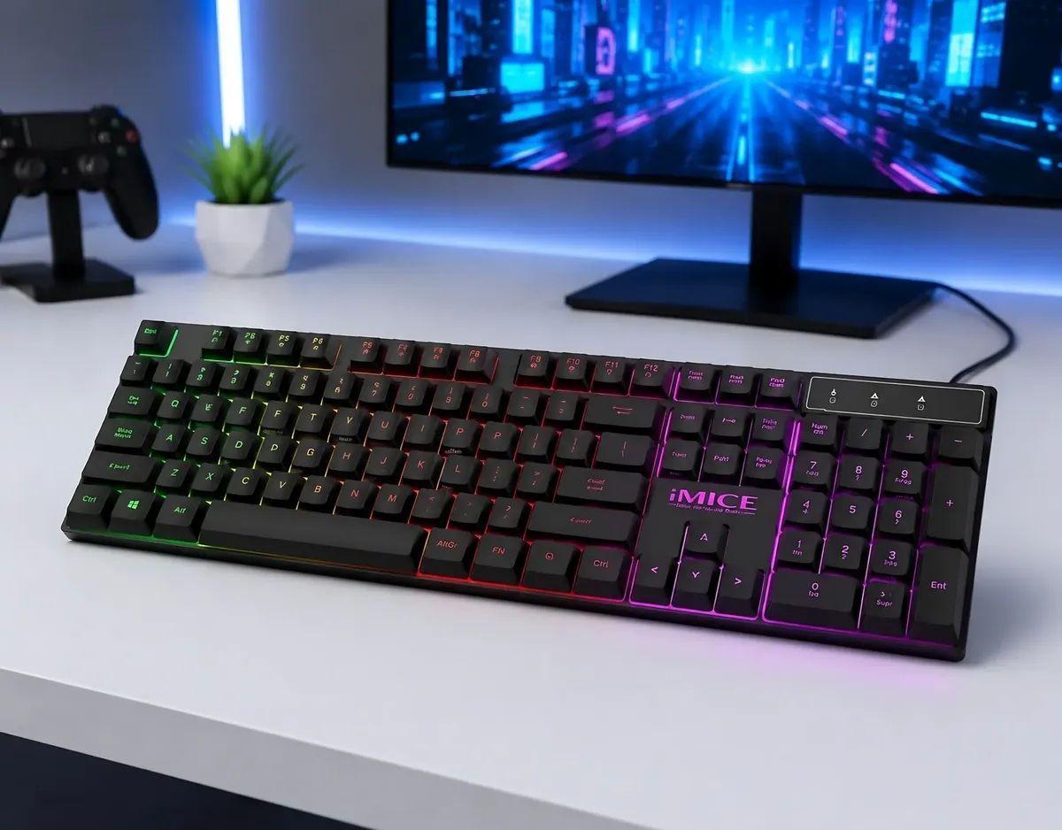 Kit Gamer Imice 4 En 1 Gk-470 Teclado Mouse Audífonos Y Pad-6