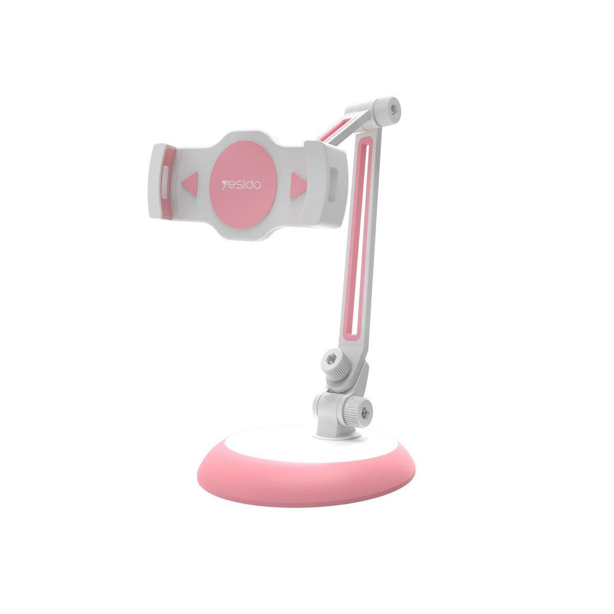 Soporte Para Celular Tablet Telefono Ajustable Yesido C33 Rosado-0