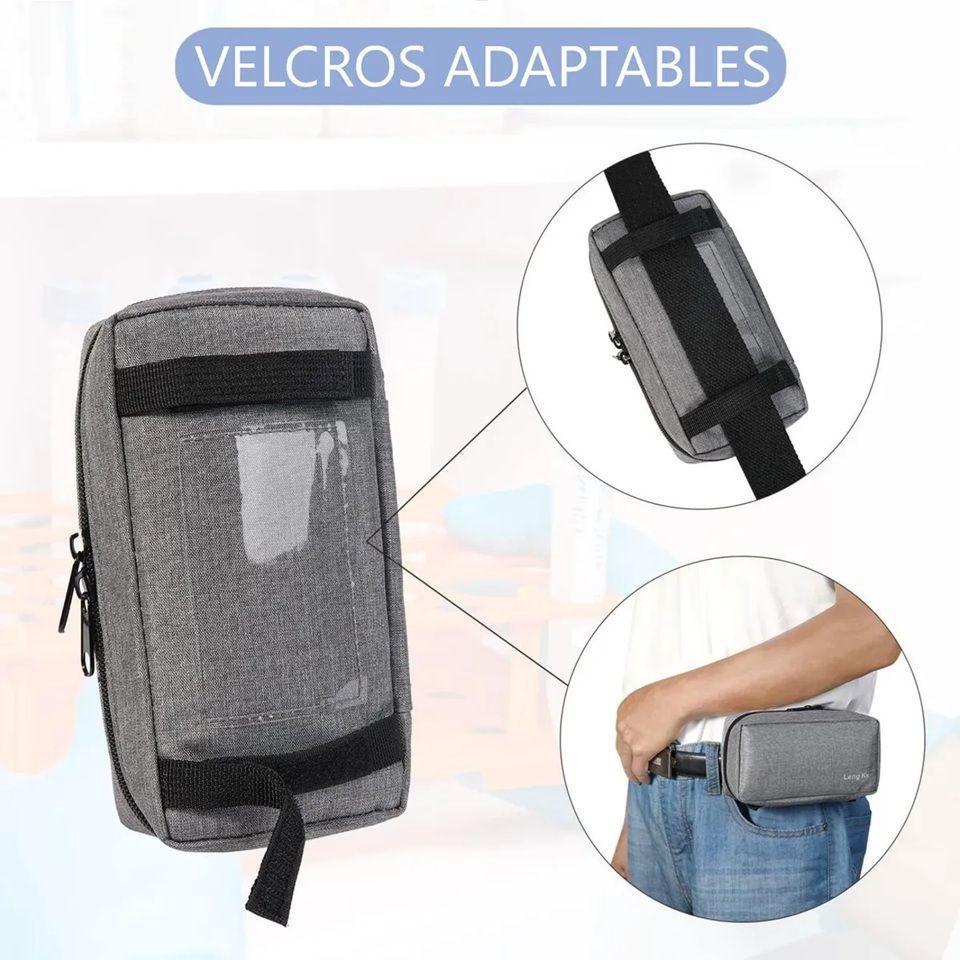 Enfriador Sport Estuche De Viaje Bolso Cooler Medicamentos Tela Gris-2